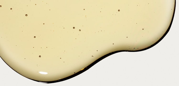 light yellow moving liquid