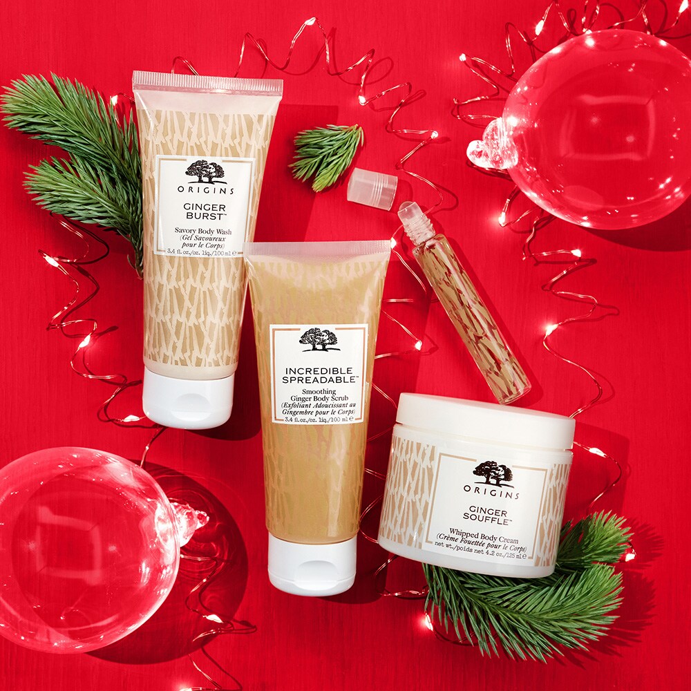 GINGER GOODNESS Ginger Bath & Body Gift Set Origins